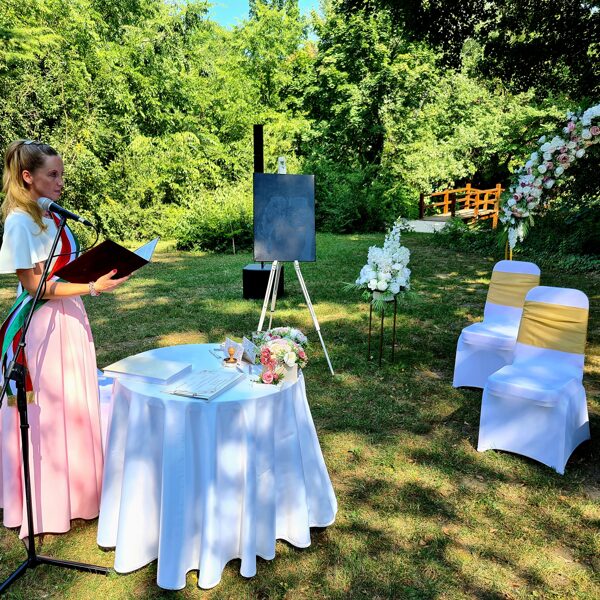 Igaz Igen Szertartásvezető, szertartásvezetés előtti pillanatok 